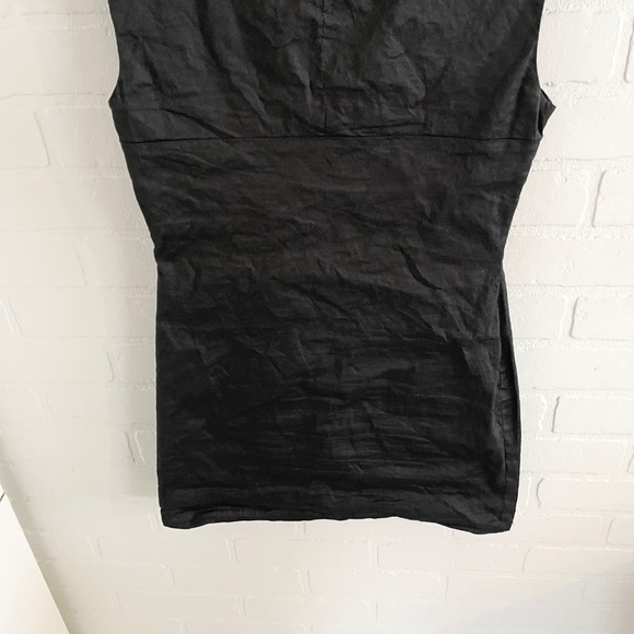 Sarah Pacini Mini Dress Designer Shiny Cotton metallic blend Black Sz S - Picture 11 of 13